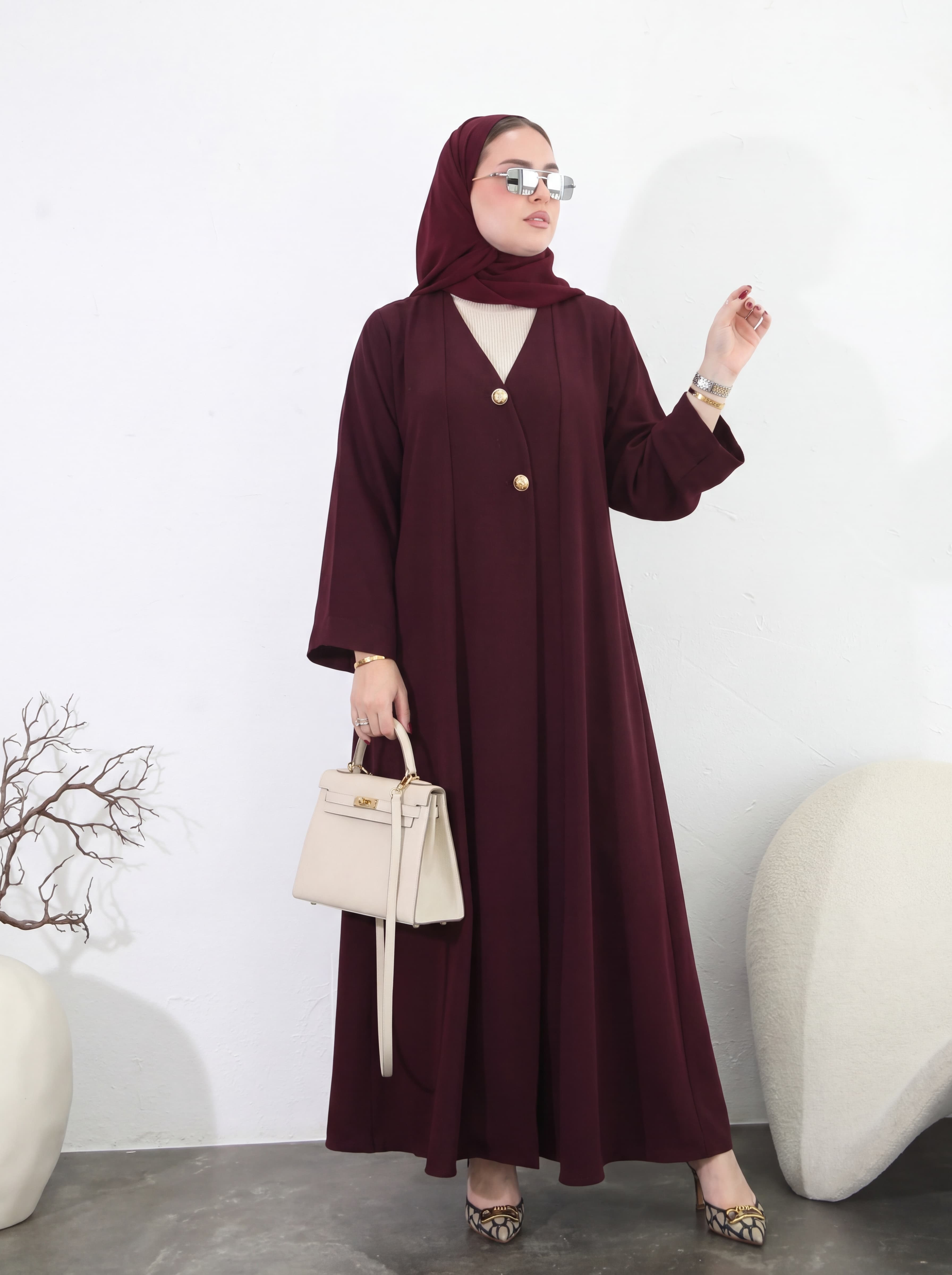 Aadn Abaya - Grenat