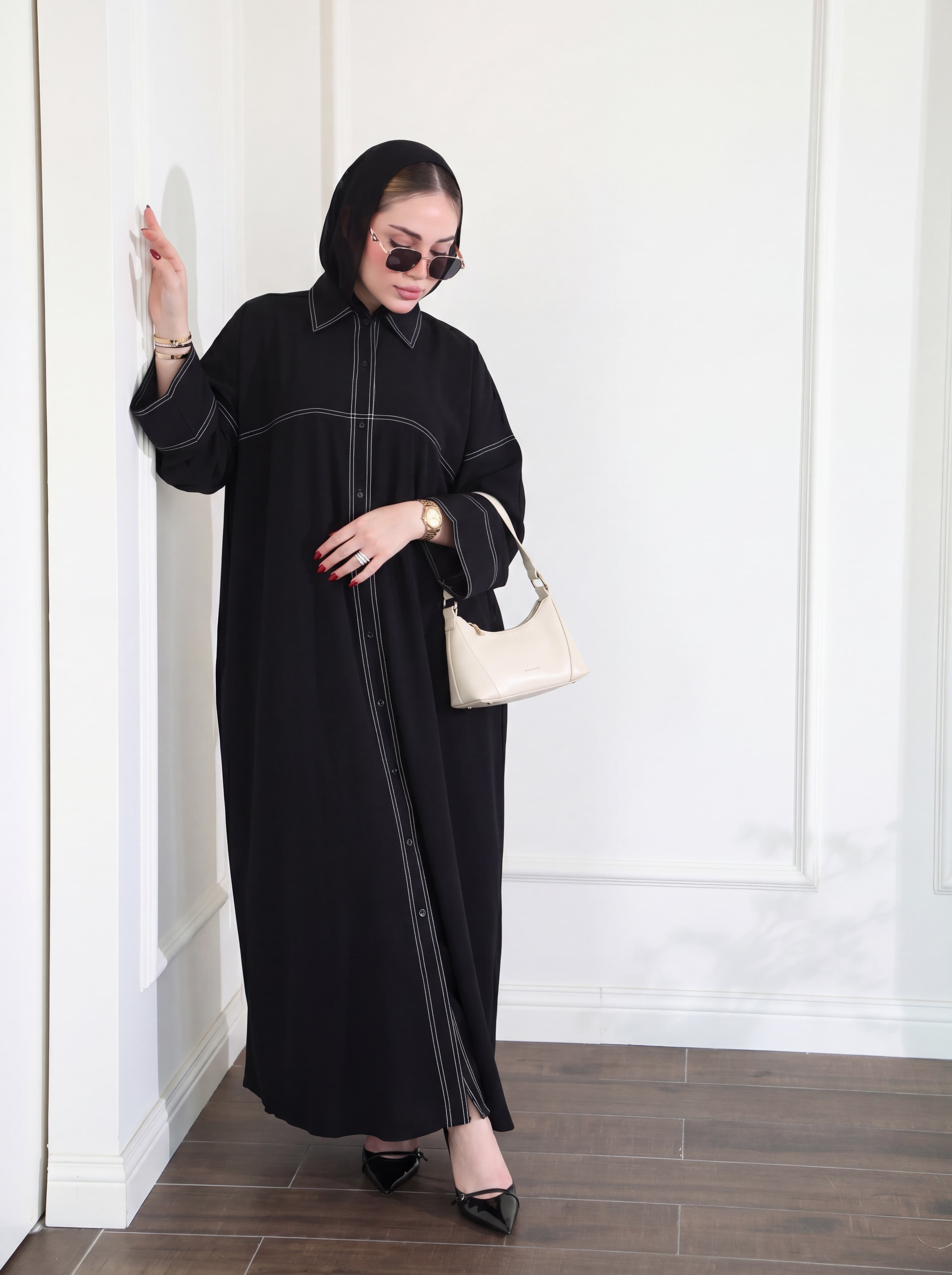 Kholoud Abaya - Noir/Marron